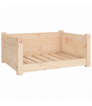 Dog Bed 65.5x50.5x28 cm Solid Pine Wood