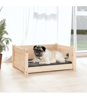 Dog Bed 65.5x50.5x28 cm Solid Pine Wood