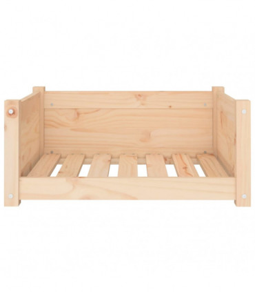 Dog Bed 65.5x50.5x28 cm Solid Pine Wood