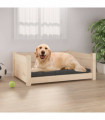Dog Bed 75.5x55.5x28 cm Solid Pine Wood