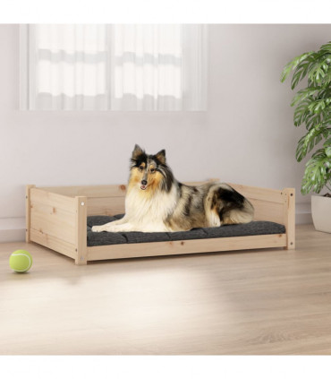 Dog Bed 95.5x65.5x28 cm Solid Pine Wood