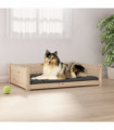 Dog Bed 95.5x65.5x28 cm Solid Pine Wood