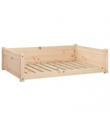 Dog Bed 95.5x65.5x28 cm Solid Pine Wood