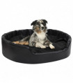 Dog Bed Black 99x89x21 cm Plush and Faux Leather