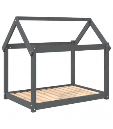 Dog Bed Grey 101x70x90 cm Solid Wood Pine