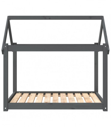 Dog Bed Grey 101x70x90 cm Solid Wood Pine