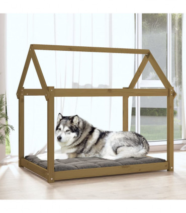 Dog Bed Honey Brown 111x80x100 cm Solid Wood Pine