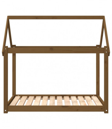 Dog Bed Honey Brown 111x80x100 cm Solid Wood Pine