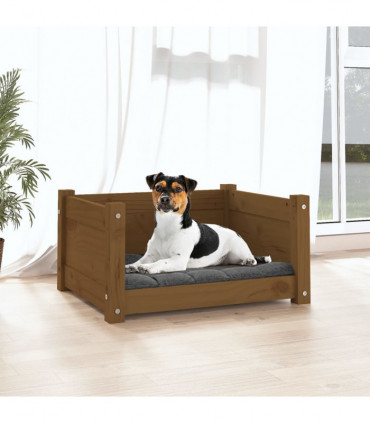 Dog Bed Honey Brown 55.5x45.5x28 cm Solid Pine Wood