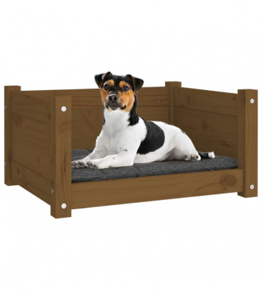Dog Bed Honey Brown 55.5x45.5x28 cm Solid Pine Wood