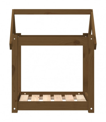 Dog Bed Honey Brown 61x50x70 cm Solid Wood Pine