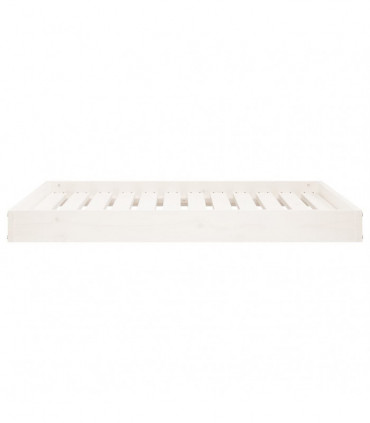 Dog Bed White 101.5x74x9 cm Solid Wood Pine