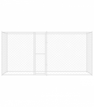 Dog Cage Silver 400 x 200 x 256 cm Galvanised Steel