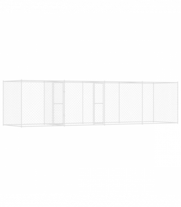 Dog Cage Silver 600 x 200 x 200 cm Galvanised Steel