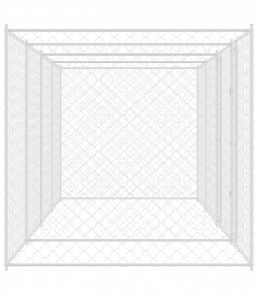 Dog Cage Silver 600 x 200 x 200 cm Galvanised Steel