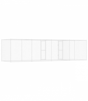 Dog Cage Silver 600 x 200 x 200 cm Galvanised Steel