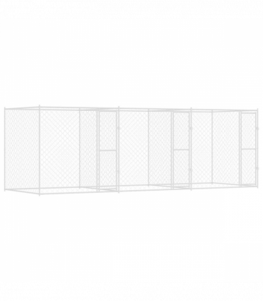 Dog Cage Silver 600 x 200 x 200 cm Galvanised Steel