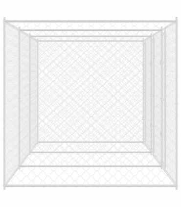Dog Cage Silver 600 x 200 x 200 cm Galvanised Steel