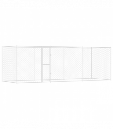 Dog Cage Silver 600 x 200 x 256 cm Galvanised Steel