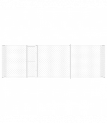 Dog Cage Silver 600 x 200 x 256 cm Galvanised Steel