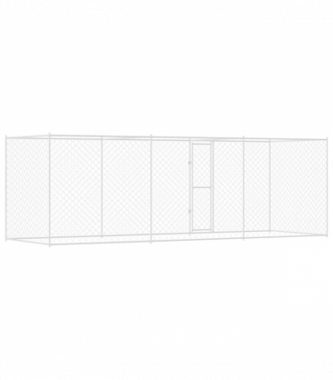 Dog Cage Silver 600 x 200 x 256 cm Galvanised Steel