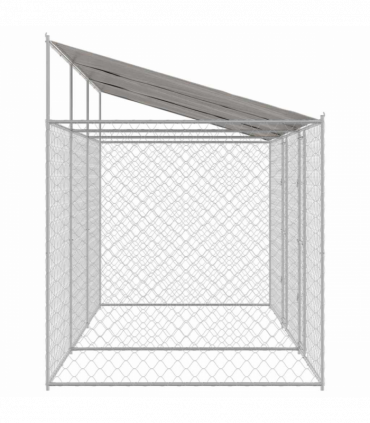 Dog Cage Silver 600 x 200 x 256 cm Galvanised Steel