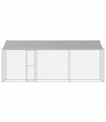 Dog Cage Silver 600 x 200 x 256 cm Galvanised Steel