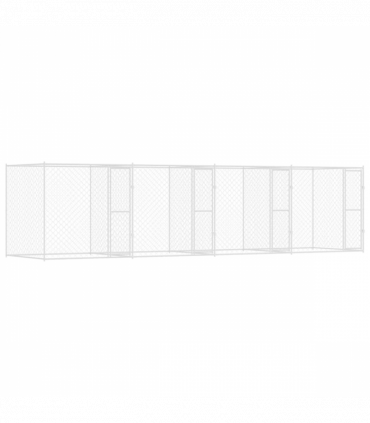 Dog Cage Silver 800 x 200 x 200 cm Galvanised Steel