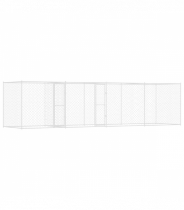 Dog Cage Silver 800 x 200 x 200 cm Galvanised Steel