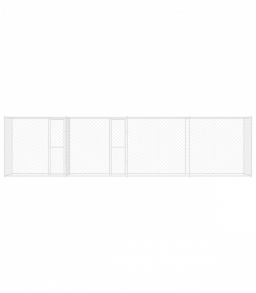 Dog Cage Silver 800 x 200 x 200 cm Galvanised Steel