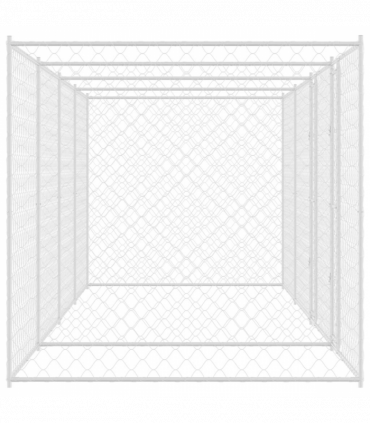 Dog Cage Silver 800 x 200 x 200 cm Galvanised Steel