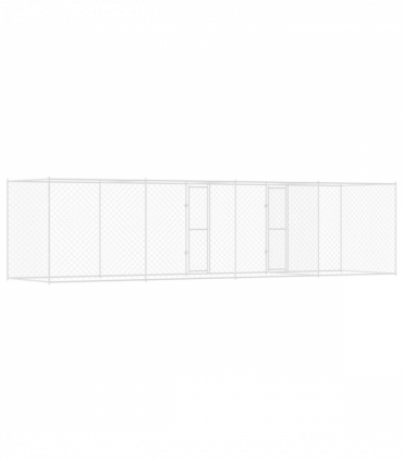 Dog Cage Silver 800 x 200 x 200 cm Galvanised Steel