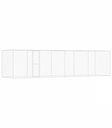 Dog Cage Silver 800 x 200 x 256 cm Galvanised Steel