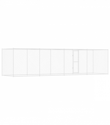 Dog Cage Silver 800 x 200 x 256 cm Galvanised Steel