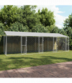 Dog Cage Silver 800 x 200 x 256 cm Galvanised Steel