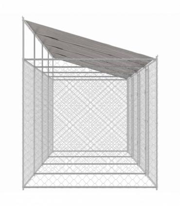 Dog Cage Silver 800 x 200 x 256 cm Galvanised Steel