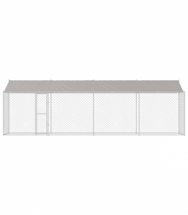 Dog Cage Silver 800 x 200 x 256 cm Galvanised Steel
