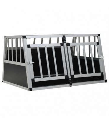 Dog Cage with Double Door 89x69x50 cm