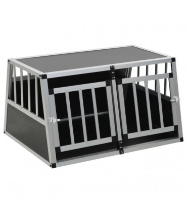 Dog Cage with Double Door 89x69x50 cm