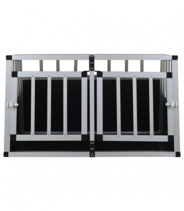 Dog Cage with Double Door 89x69x50 cm