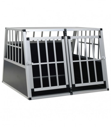 Dog Cage with Double Door 94x88x69 cm