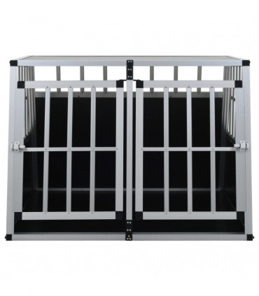Dog Cage with Double Door 94x88x69 cm
