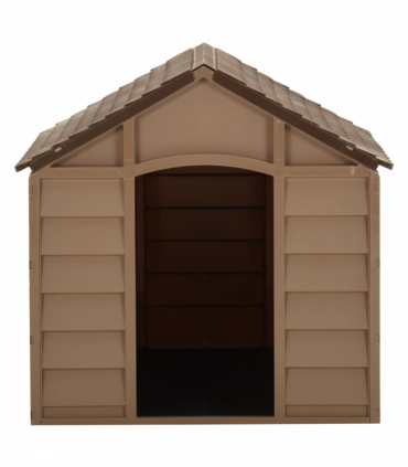 Dog House Brown 71x71.5x68 cm PP