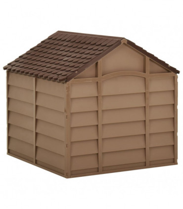 Dog House Brown 71x71.5x68 cm PP