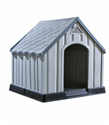 Dog House Grey 92x87x91 cm Plastic