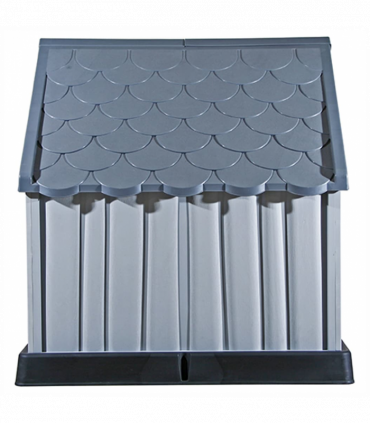 Dog House Grey 92x87x91 cm Plastic