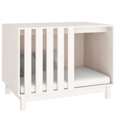 Dog House White 90x60x67 cm Solid Wood Pine