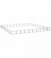 Dog Kennel Black 100 m² Steel