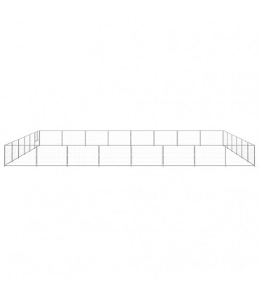 Dog Kennel Silver 48 m² Steel