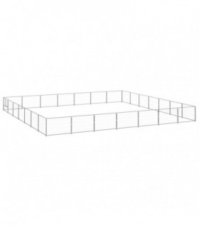 Dog Kennel Silver 49 m² Steel